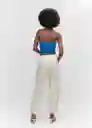Top Surf Azul Talla M Mujer Mango