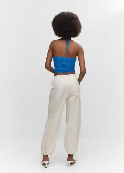 Top Surf Azul Talla M Mujer Mango
