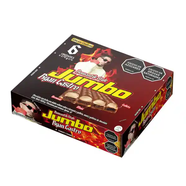 Golosina Jumbo Ryan Castro 12 Plegadizas x 6 Und x 170 g