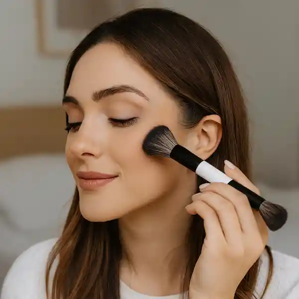 Brocha Para Difuminar y Contornear 2 en 1 Black & White Miniso