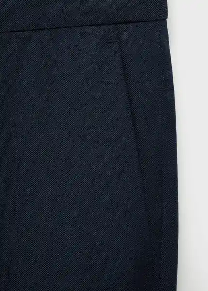 Pantalón Milan Navy Talla 40 Hombre Mango