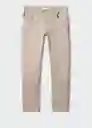 Jean Jan Beige Talla 46 Hombre Mango