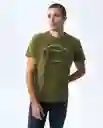 Camiseta Hombre Verde Talla XXL 841G002_VER180527 Americanino