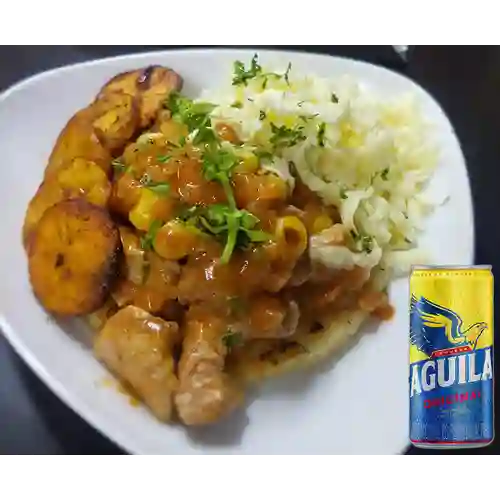 Combo Arepa Criolla + Aguila 269 ml