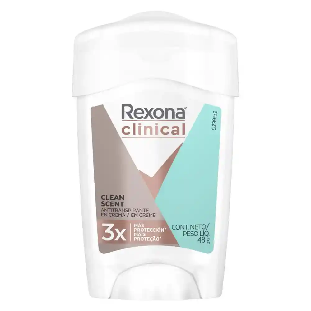 Rexona Desodorante en Crema Clinical Clean Scent