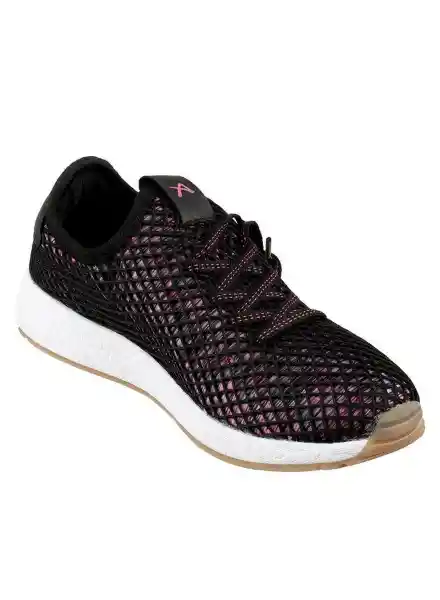 Aeroflex Tenis Deportivo Mujer Negro Fucscia Talla 35