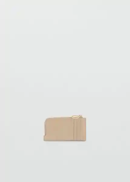 Tarjetero G Retro Beige Talla 99 Mujer Mango