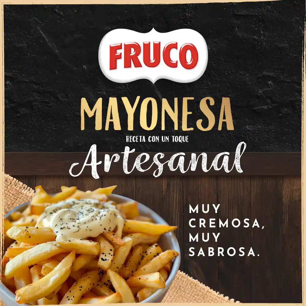 Mayonesa receta Artesanal Fruco 250G