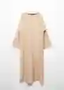 Caftan Manuela Canela Talla L Mujer Mango