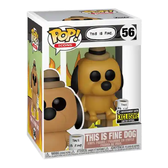 Funko Pop Figura Coleccionable This Is Fine Dog 56