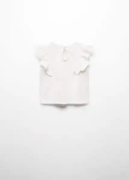 Camiseta Carla Off-White Talla 69 Niña Mango