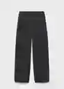 Pantalón Bel Negro Talla 38 Mujer Mango