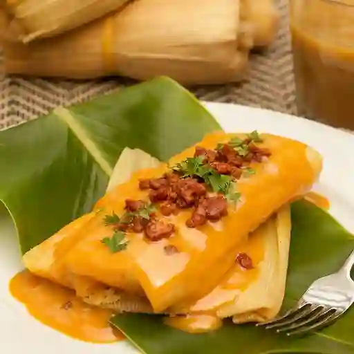 Envueltos con salsa de chorizo