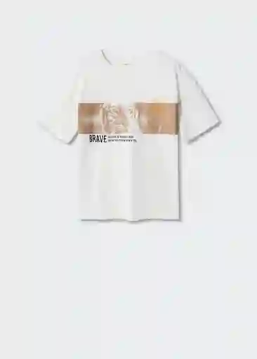 Camiseta Paradise Offwhite Talla 12 Niños Mango