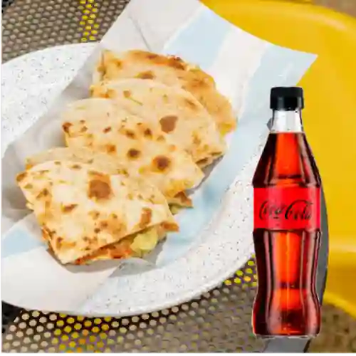 Combo Quesadillas Cochinita Pibil +Cocacola S/az 400ml