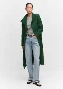 Abrigo Sirenita Verde Talla M Mujer Mango