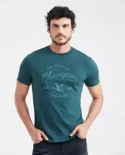 Camiseta Chevignon Graphic Verde Nafta Ultra Oscuro M Chevignon