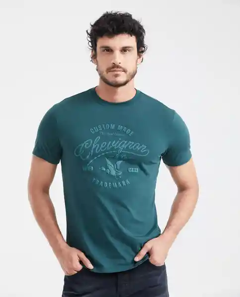 Camiseta Chevignon Graphic Verde Nafta Ultra Oscuro M Chevignon