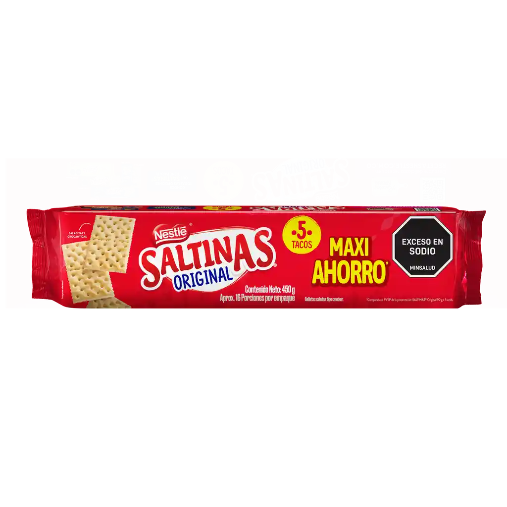 Galletas SALTINAS Original 5 tacos x 450g