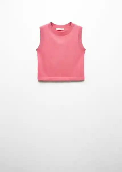 Camiseta Venecia-h Rosa Talla M Mujer Mango