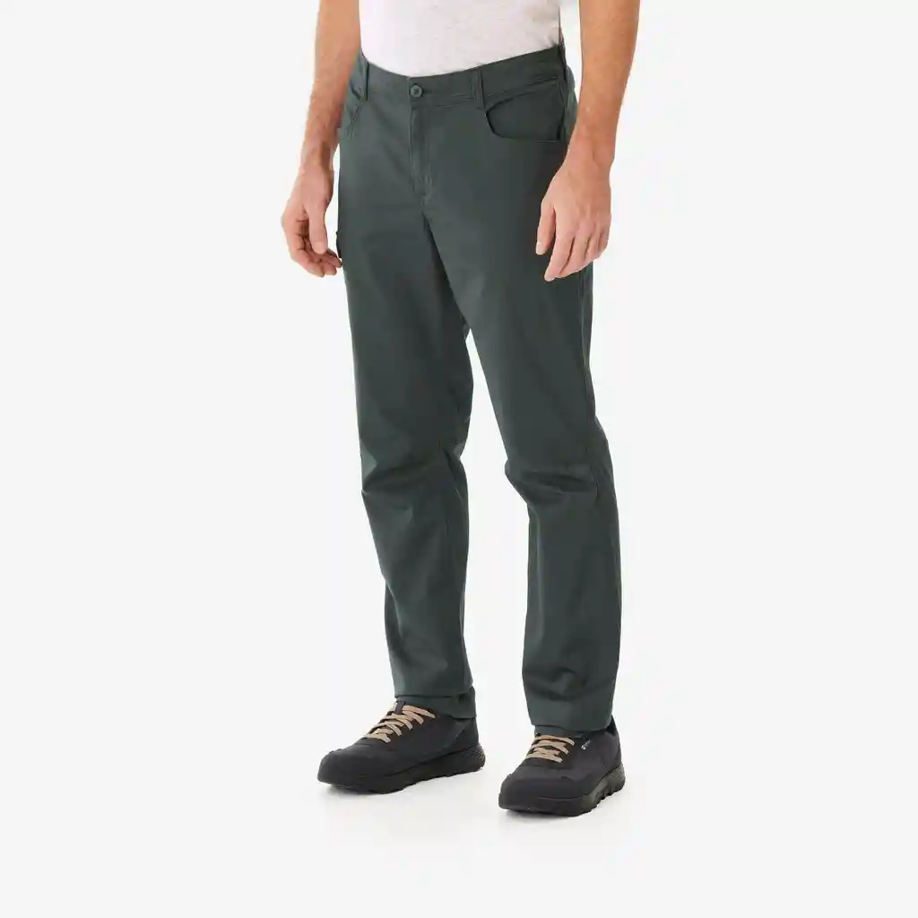 Pantalón Hombre Talla L Para Senderismo Nh100 - Verde