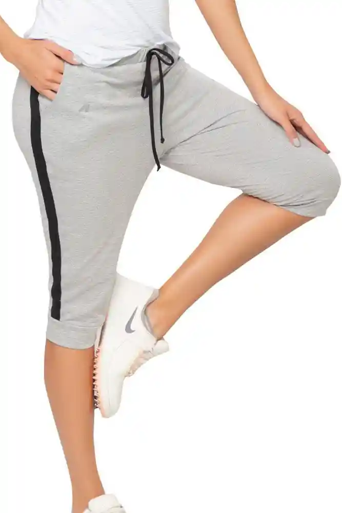 Capri Deportivo Para Mujer L-grisjaspe