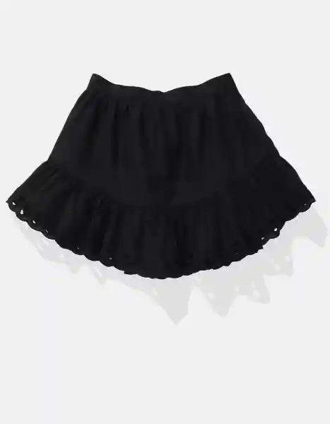 Falda Mujer Negro Talla: MEDIUM 5165001 American Eagle