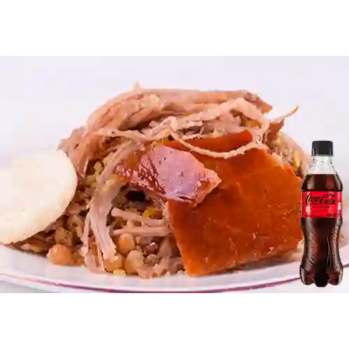 Combo Lechona + Coca Cola Sin Azúcar 400 ml