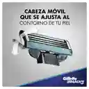 Máquina Afeitar Gillette Mach3 Aquagrip Recargable 2 Repuestos