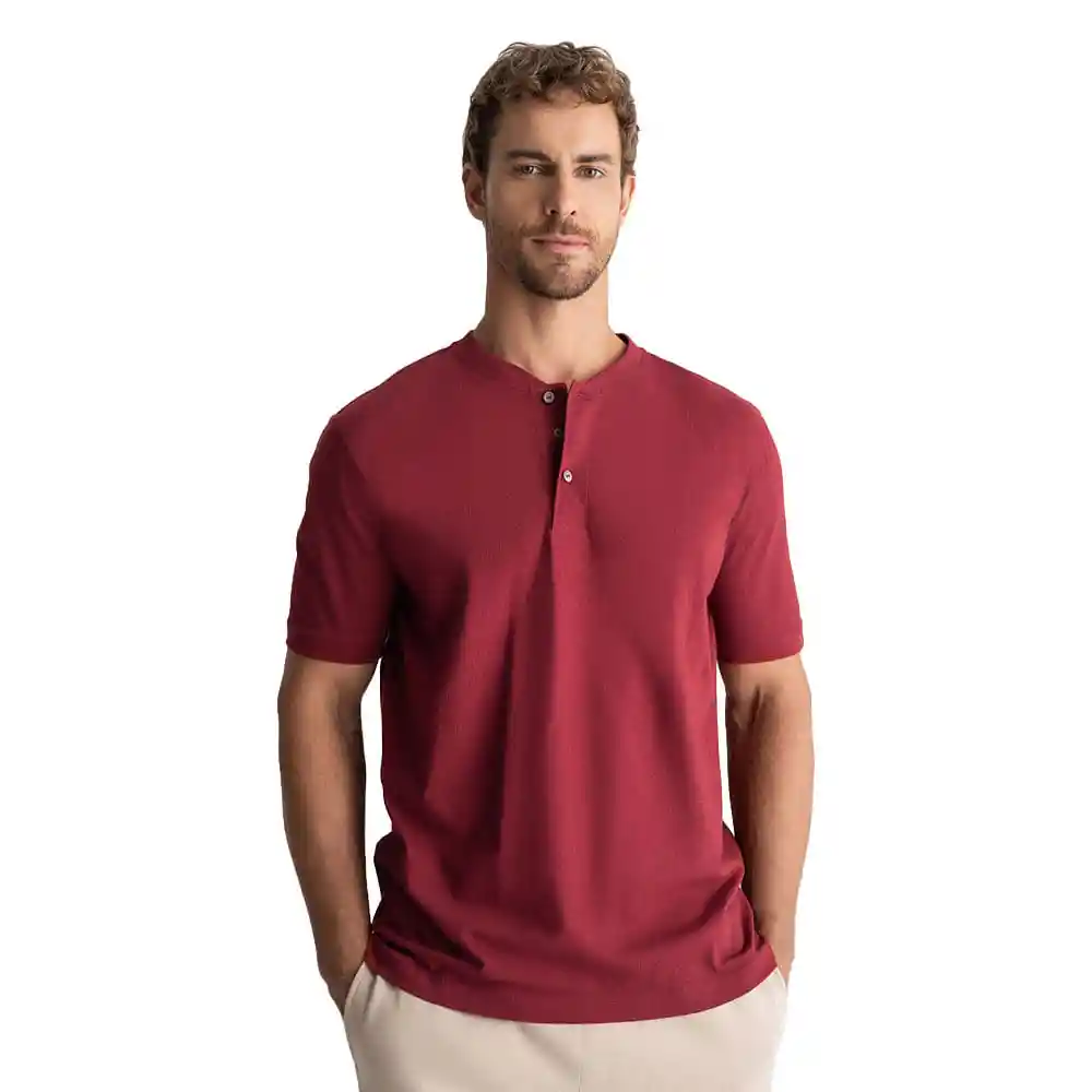 Camiseta Manga Corta en Algodón Masculino Hixa Punto Blanco