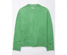 Suéter Tejido Para Mujer Verde Talla X-Small American Eagle