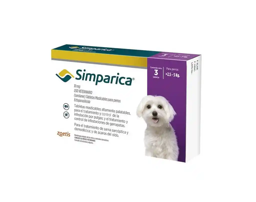 Simparica Antipulgas para Perros (10 mg)