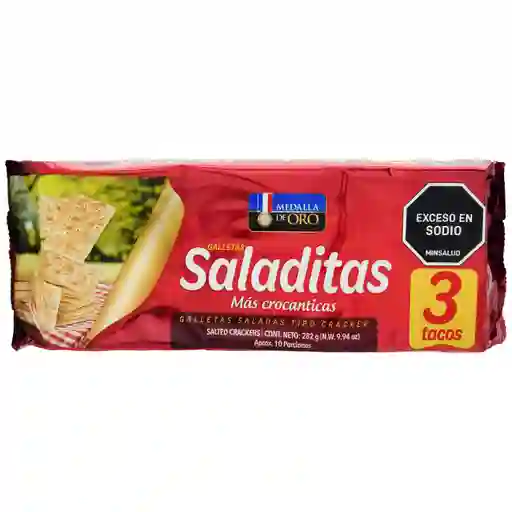 Galleta Medalla de Oro Salad X3 Taco 282