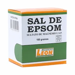 Sulfato De Magnesio Leon Sal Epsom