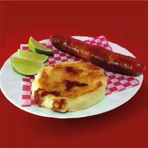 Arepa con Chorizo