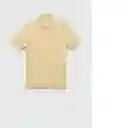 Camisa Polo Rea Amarillo Pastel Talla Xl Hombre Mango