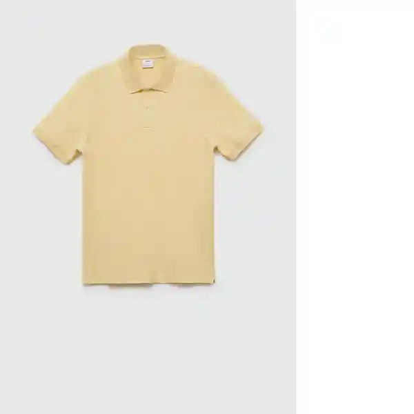 Camisa Polo Rea Amarillo Pastel Talla Xl Hombre Mango