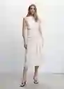 Vestido Lina-H Blanco Talla XS Mujer Mango