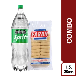 Combo Gaseosa Sprite Original + Farah Deditos de Queso