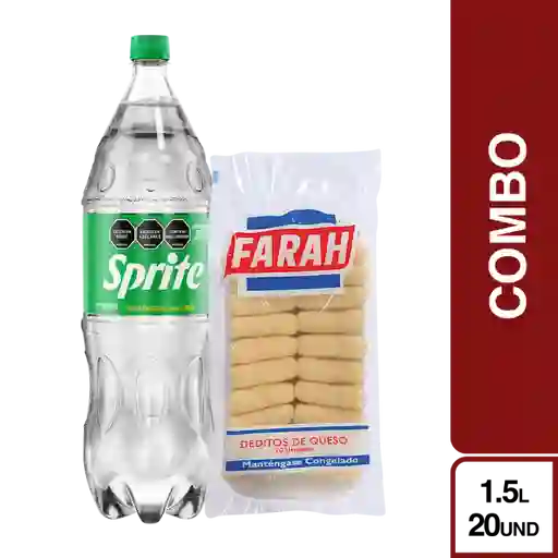 Combo Gaseosa Sprite Original + Farah Deditos de Queso