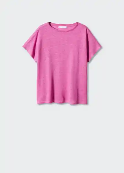 Camiseta Lint Malva Talla M Mujer Mango