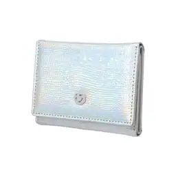 Cartera Corta Con Broche Para Mujer Plata Serie Miniso
