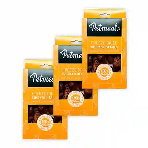 Petmeal Snack Para Perro Chicken Hearts