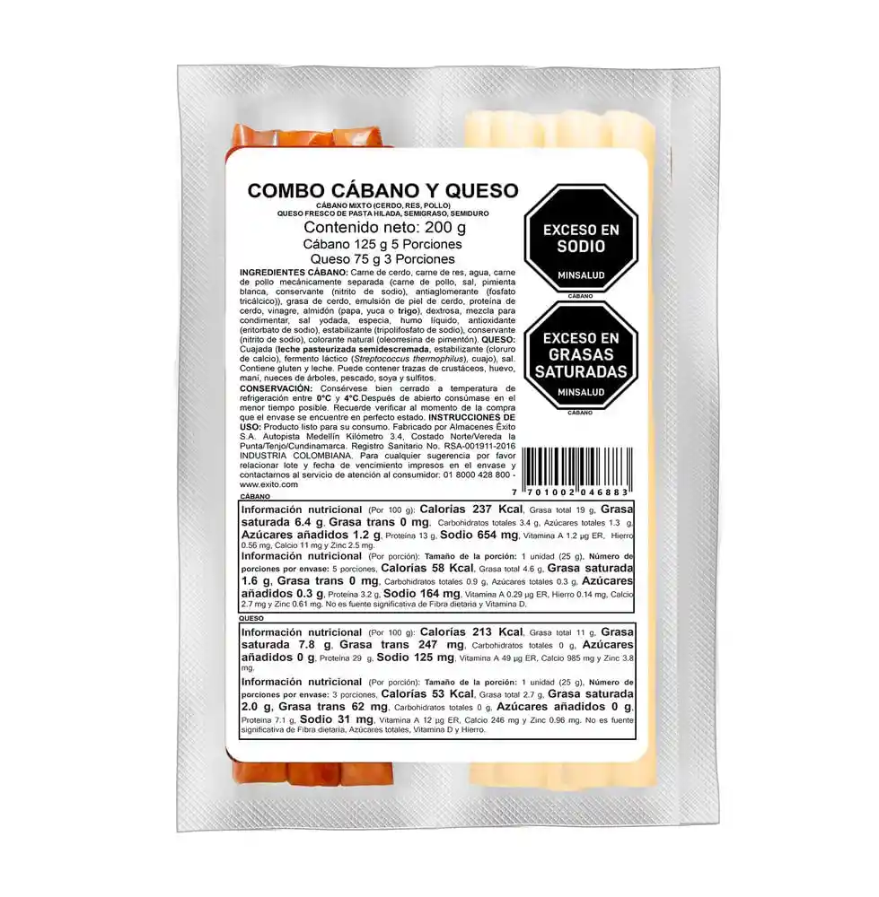 Combo Cábano Blanca Queso (200 Gr)