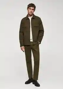 Pantalón Hades Khaki Talla 46 Hombre Mango