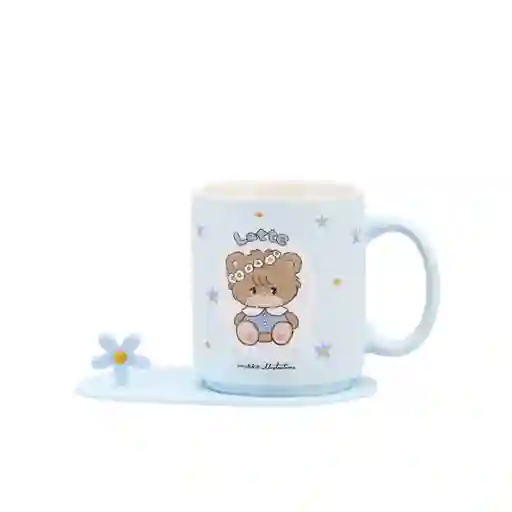 Taza de Cerámica de Con Posavasos Mikko Latte 390 mL Miniso