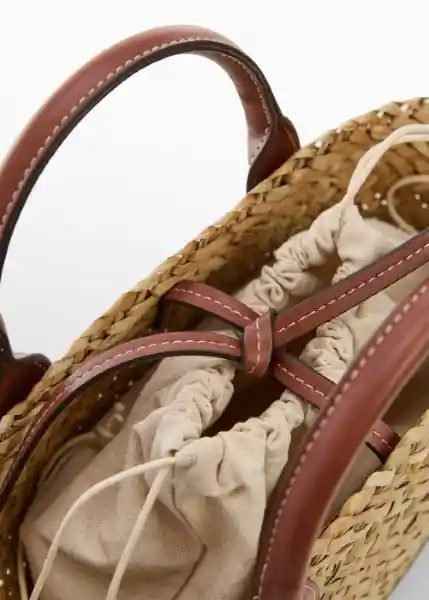 Bolso P Milos Cuero Talla 99 Mujer Mango
