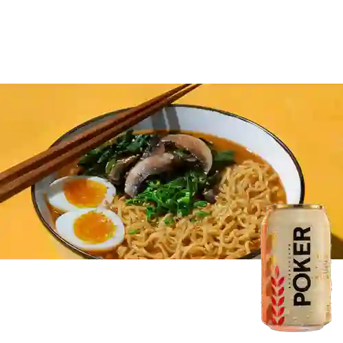 Combo Spicy Pork Ramen + Poker Malta 330 ml