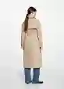 Saco Trench Trenchn Beige Talla 23 Niñas Mango