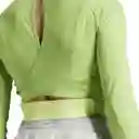 Adidas Camiseta Hiit Hr Para Mujer Verde Talla XS